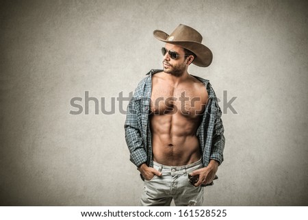 Handsome Muscular Cowboy