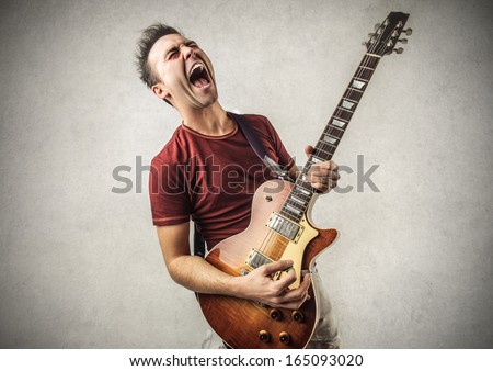 Excited Guitarist Excited Guitarist