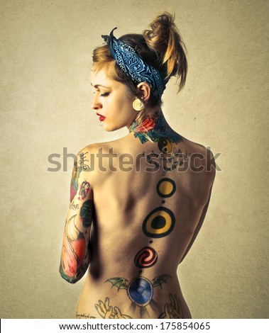 tattooed girl tattooed girl