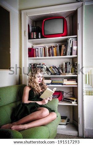 reading woman