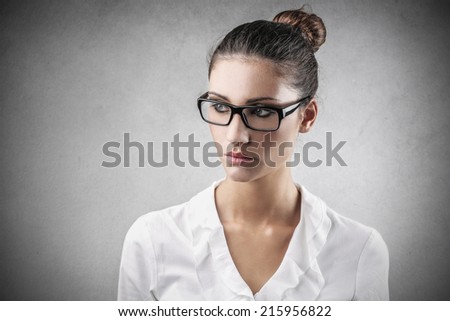 Young businesswoman looking self-confident