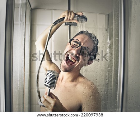 Singing in the shower