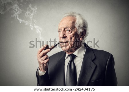 Elderly businessman