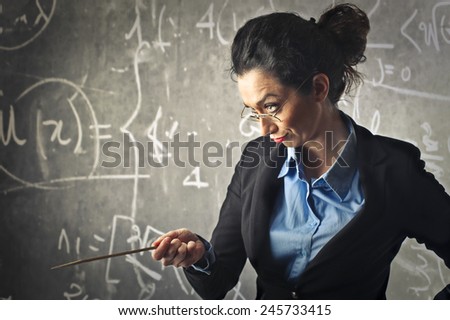 Angry teacher