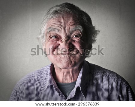 Confused elderly man