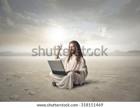 Technological Jesus in the desert
