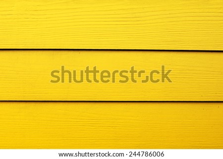 Golden Yellow Color Painted on Wooden Wall. (Shade of Yellow Series)