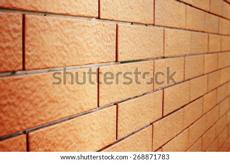 Close Up Brick Wall, Perspective