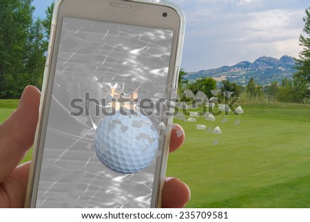 golf ball break a phone