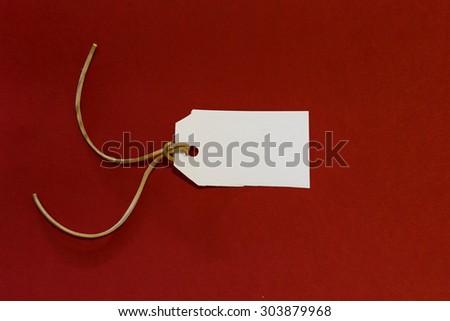 white label isolated red background