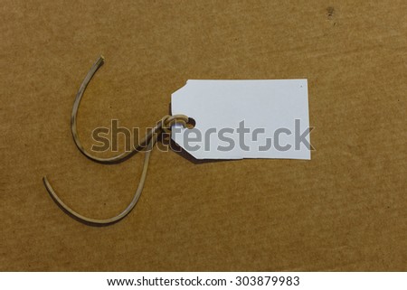 white label isolated carton background