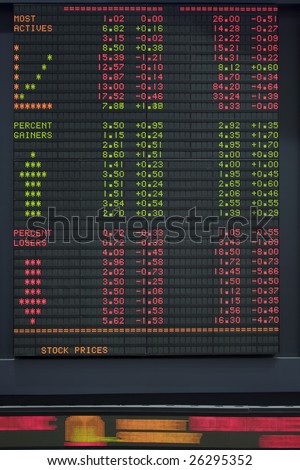 Stock Market Ticker Board