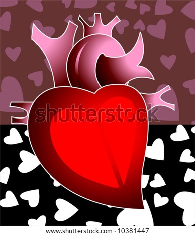 Hearts And Love Symbols. stock vector : heart In love