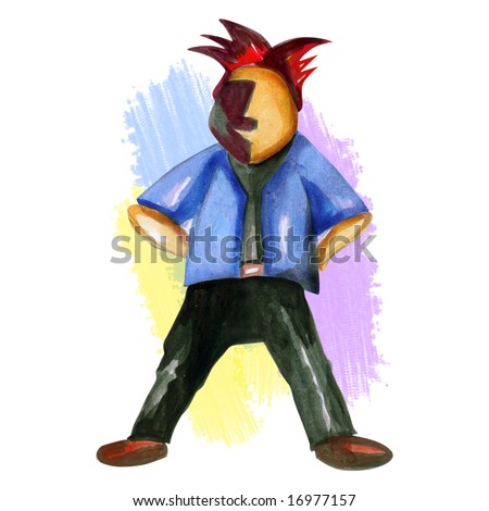 Cartoon Man Standing