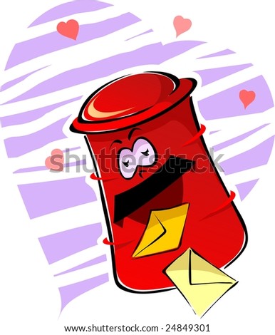 letterbox clipart. Illustration of Letter box