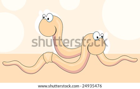 Comic snakes in colour. amphibian