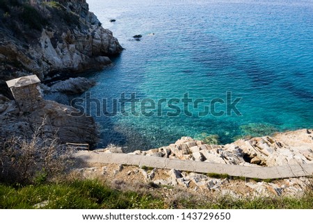 Elba Island, sea near Marciana Marina, Isola d\'Elba, Tuscany, Italy