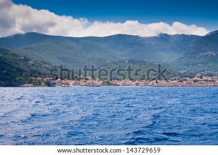 Marciana Marina sea view, Elba Island, Tuscany, Italy