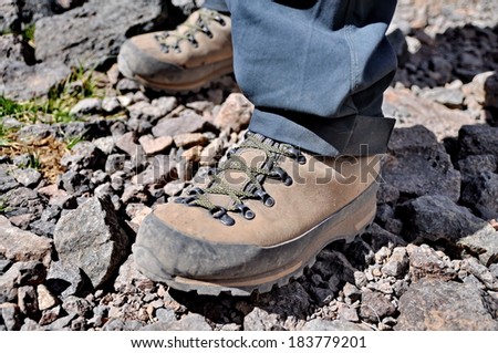Mountain trekking boots