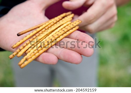 Offering salty sticks
