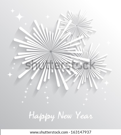 Abstract starry fireworks Happy New Year Vector illustration Abstract starry fireworks Happy New Year Vector illustration