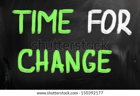 Time for Change concept