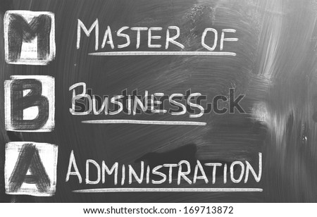 Master Of Business Administration Concept