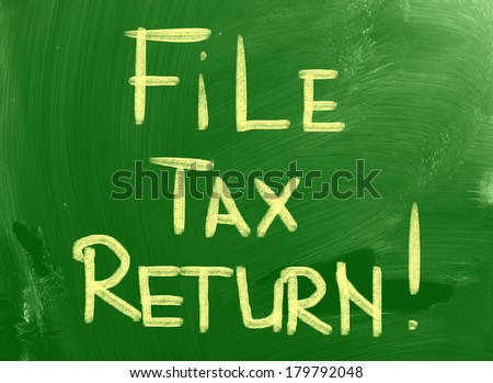 File Tax Return Concept