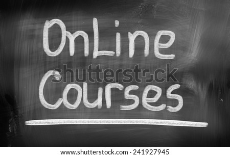 Online Courses Concept