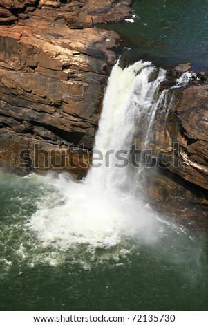 The lower section of the spectacular Mitchell Falls, in the remote northern Kimberley region of Western australia.