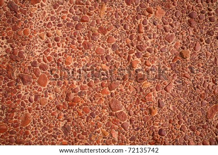 The barren soil and stones of \'Sturts Stony Desert\' in South Australia.