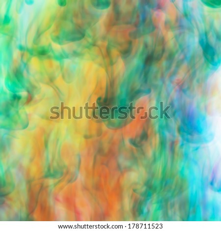 abstract of color ink in water for background