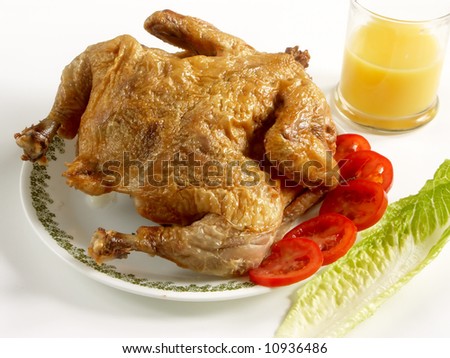Roast Chicken on plate