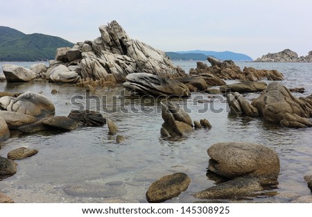 Rocks in the sea/Japan Sea coast