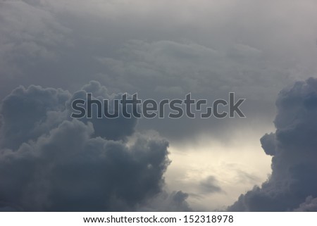 Dark cloudy sky/Stormy weather