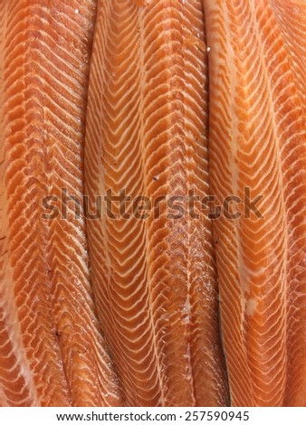Fresh red salmon background texture