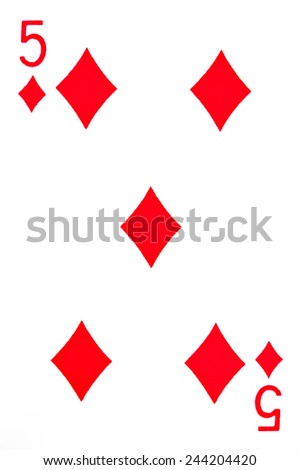 five diamonds, card game