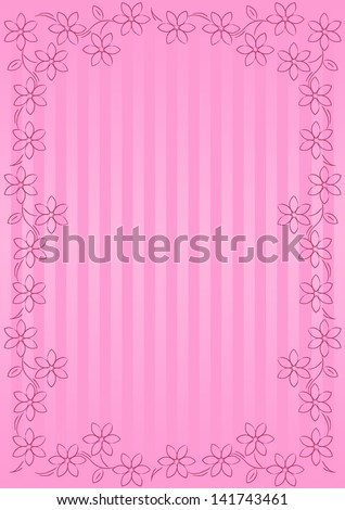 pink flower border background