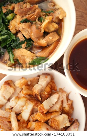 Pork Chinese Five-Spice Stew and Crispy Pork