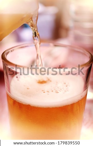 light beer in party of wedding