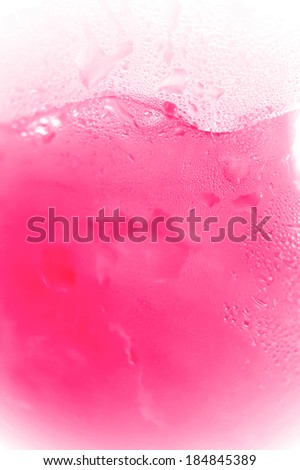 water drop soft drink in vivid color style background