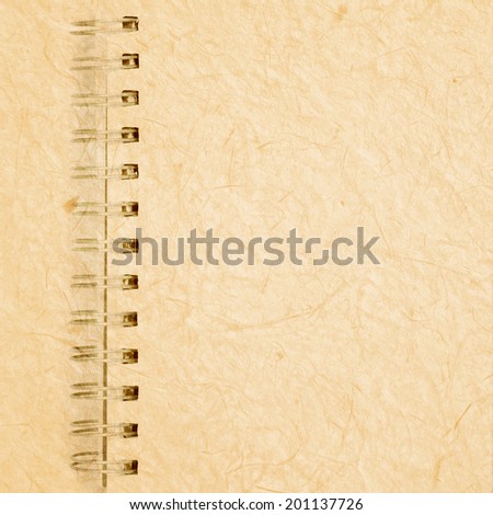 note book paper on old mulberry texture style