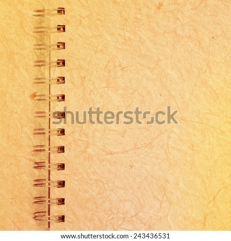 sweet color note book paper on old mulberry texture style