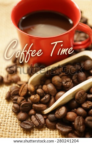 coffee background and 