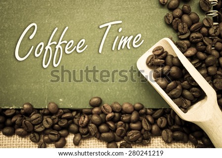 coffee background and \