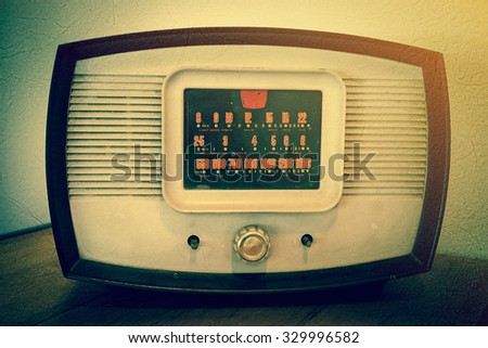 radio vintage style