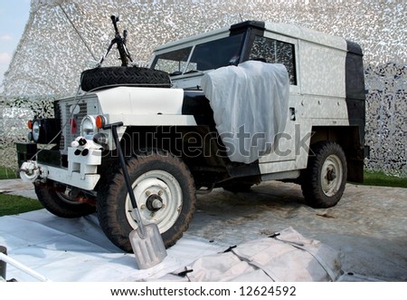 Military vehicle and accessories for artic conditions
