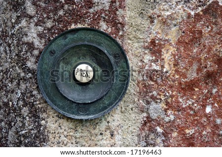 Pushbutton for door entry into home
