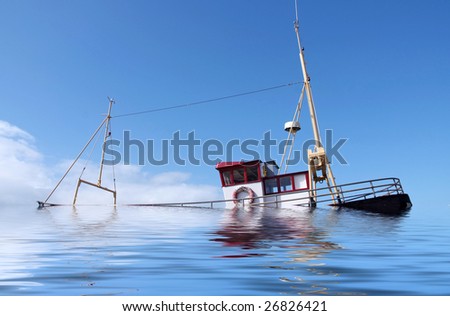 Sinking Fishing Boat