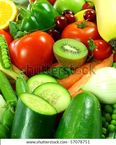 Fresh vegetable and fruits